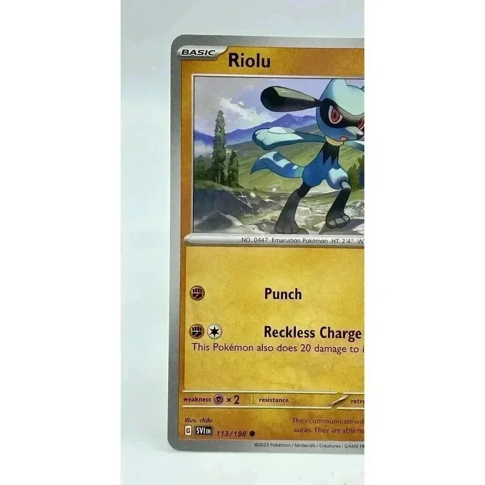 Riolu 113/198 Scarlet & Violet Non-Holo‎ Pokémon TCG Mint Unplayed